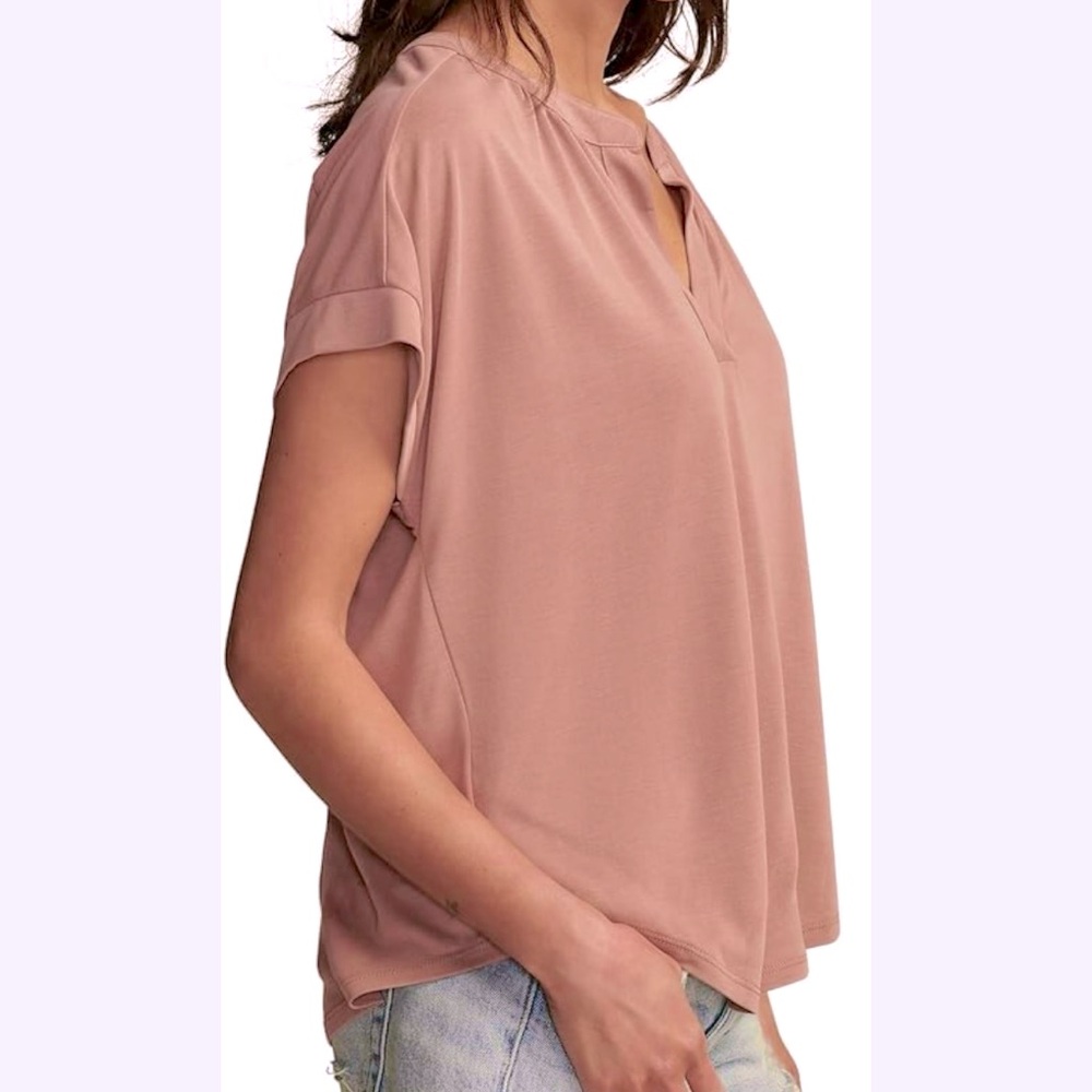 🆕- Old Navy- Blush Split Envelope-Neck Top. Size: medium